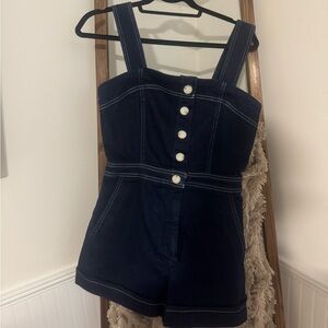 Maeve denim romper.